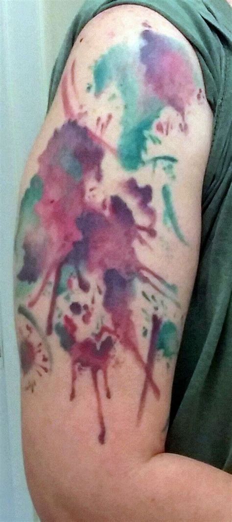 Watercolor Paint Splatter Tattoo | Paint splatter tattoo, Splatter tattoo, Watercolor