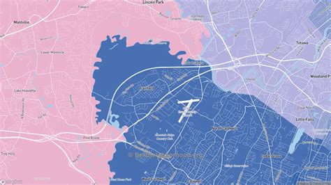 Fairfield, NJ Political Map – Democrat & Republican Areas in Fairfield ...