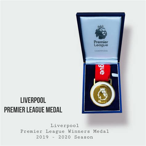 Liverpool Premier League Winners Medal 2019 - 2020 & Premier League ...