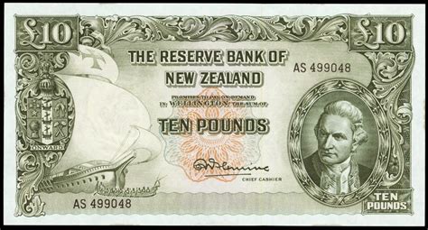 New Zealand 10 Pounds banknote 1967 Captain James Cook|World Banknotes & Coins Pictures | Old ...