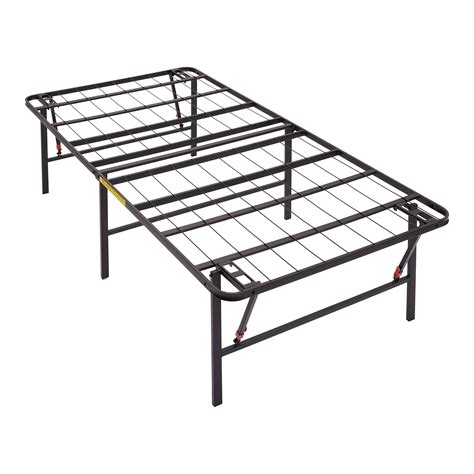 Amazon Basics Foldable Metal Platform Bed Frame with Tool Free Setup, 18 Inches High, Twin ...