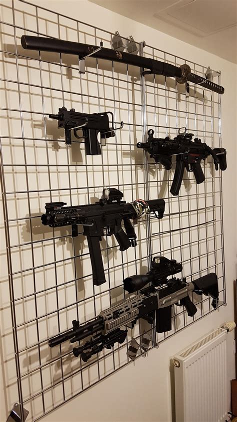 Finally finished my gun wall : r/airsoft