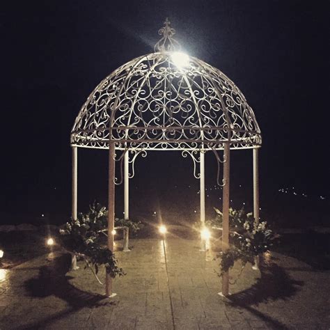 gazebo at night – LAVENDER OAKS FARM Chapel Hill, NC