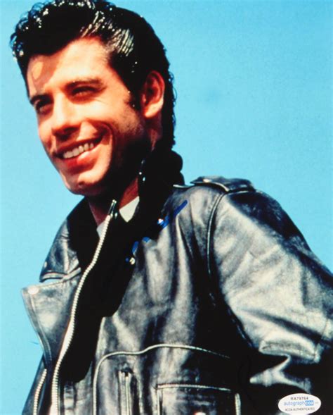 John Travolta Signed "Grease" 8x10 Photo (AutographCOA COA) | Pristine ...