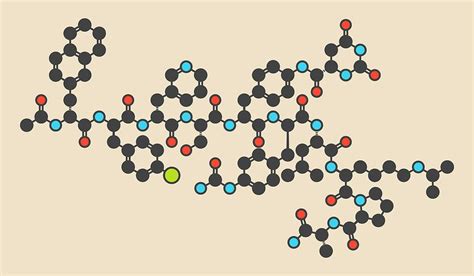 Degarelix Prostate Cancer Drug Molecule Photograph by Molekuul