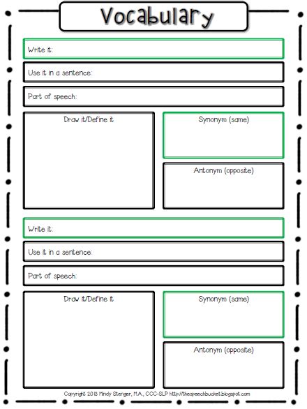 vocabulary flip book template - Google Search | Vocabulary word worksheet, Vocabulary worksheets ...