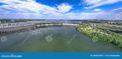 Dnieper Hydroelectric Power Station in Zaporozhye Editorial Image - Image of hydro, energy ...