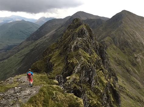 Aonach Eagach Ridge Scramble - Route Guide, Map & Images