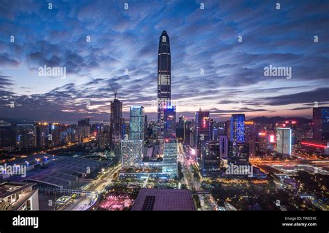 Night View of Shenzhen City Stock Photo - Alamy