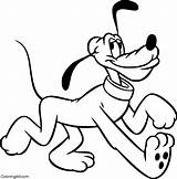 Walking Pluto Coloring Page  ColoringAll sketch template