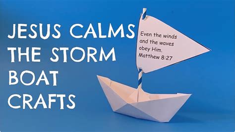 Jesus Calms The Storm Boat Craft