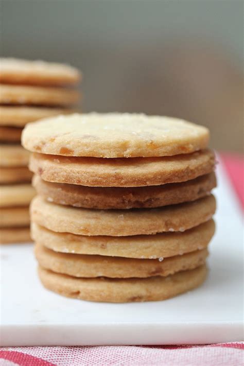 Crystallized Ginger Shortbread Cookies | Karen's Kitchen Stories