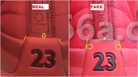 Real VS Fake Air Jordan 12 Gym Red | Here Are Quick Ways To Identify ...