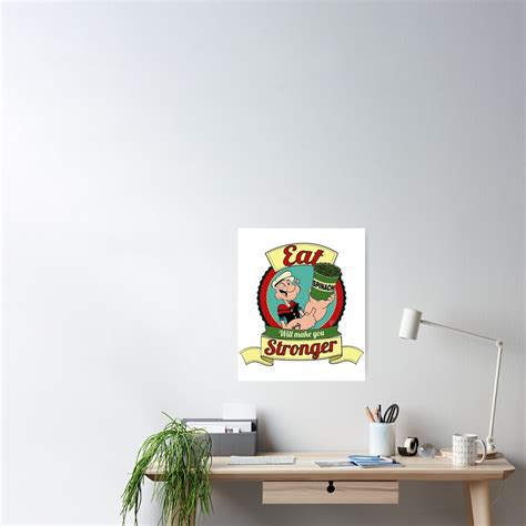 "Popeye Spinach Logo" Poster by DemiaMancini | Redbubble