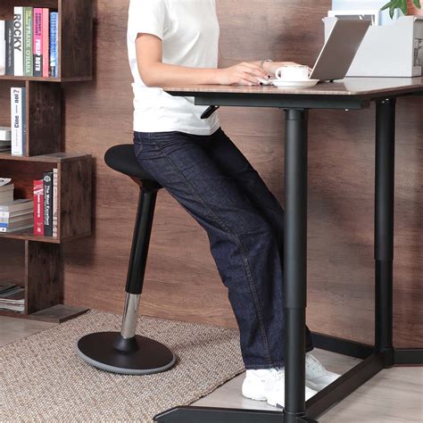 SONGMICS Standing Desk Chair, Standing Stool, Ergonomic Wobble Stool ...