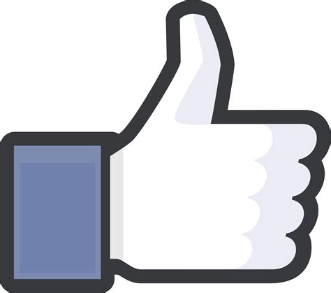 Thumbs Up Facebook Logo PNG Transparent & SVG Vector - Freebie Supply