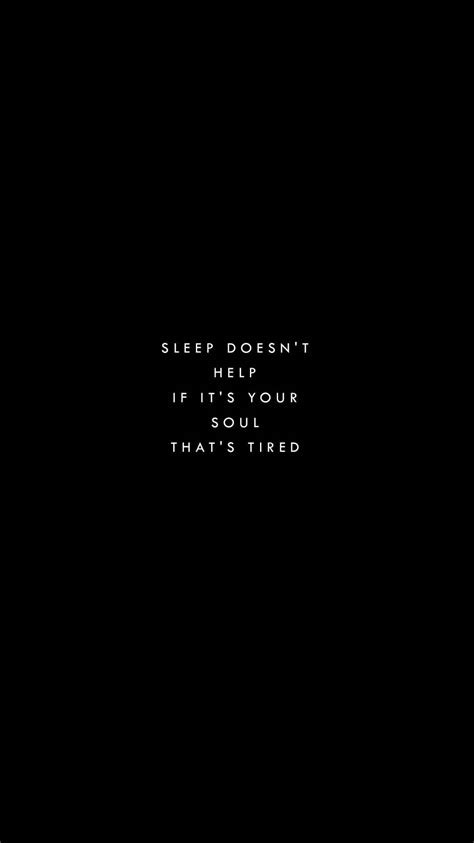 Download Black Sleep Quote Wallpaper | Wallpapers.com