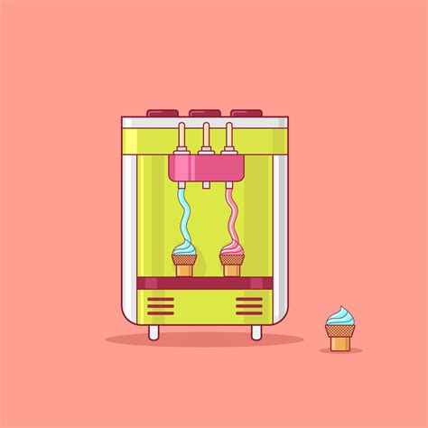 Ice-cream Vending Machine 661929 Vector Art at Vecteezy