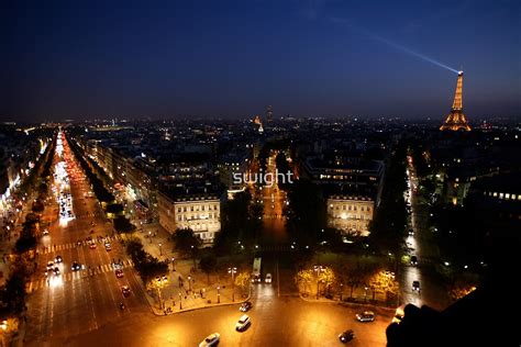 "Champs Elysees at Night" by swight | Redbubble