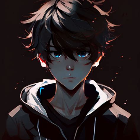 Anime Boy Black PFP - Aesthetic Anime PFPs for Discord, TikTok