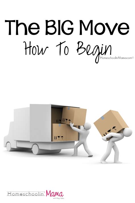 The BIG Move - How To Begin | Big move, Moving day, Moving