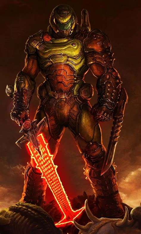 The Doom Slayer, also known as Space Marine, Doom Marine, or Doomguy, is a legendary demon ...