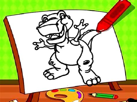 Easy Kids Coloring Dinosaur 🏆 Games Online