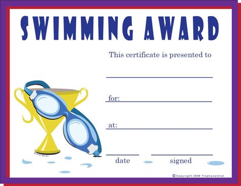 sportsawards_2271_453513954 792×612 pixels | Swimming awards, Certificate templates, Best swimming