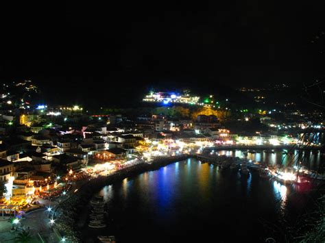 Parga at night, Greece by chrissef on DeviantArt