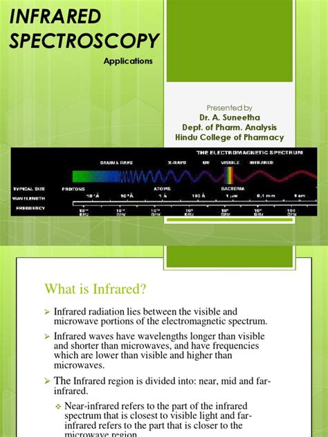 Applications of IR | PDF | Infrared Spectroscopy | Infrared