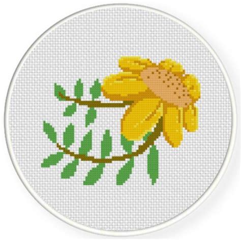 Charts Club Members Only: Beautiful Sunflower Cross Stitch Pattern – Daily Cross Stitch