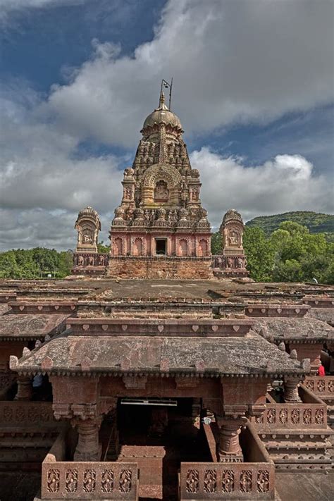 Entrance of Grishneshwar Temple-Stone Wall and Stapes Veru Editorial Photo - Image of verul ...