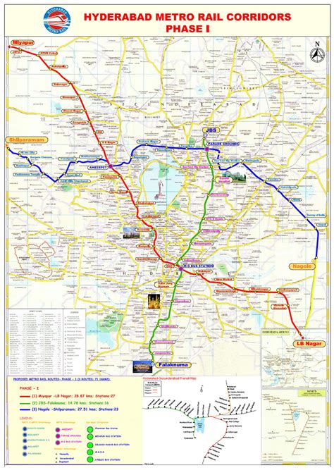 Hyderabad Metro Maps,Fare,Train Timings and more...: Route Map of ...