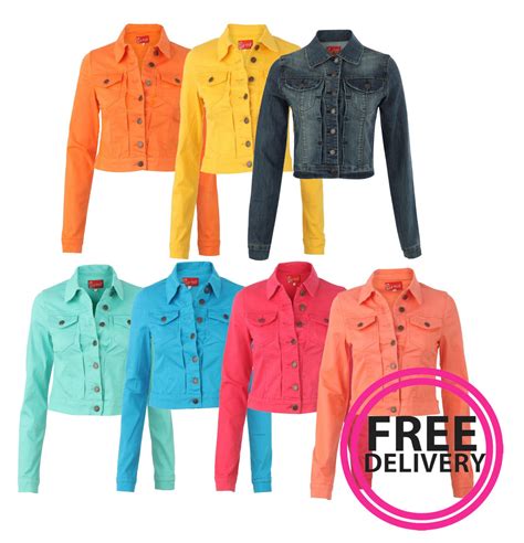 colored denim jackets | Coloured denim jacket, Colored denim, Glitz and glam