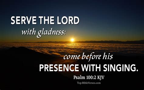 Psalm 100 KJV Inspiring Bible Verse Images | Psalm 100 Bible Quotes