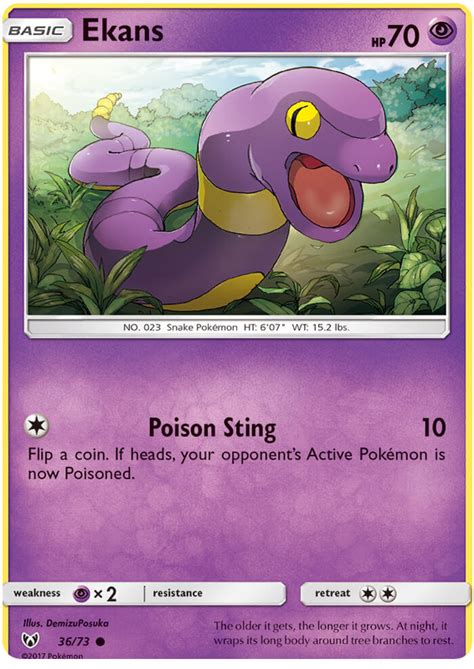 Ekans - Shining Legends #36 Pokemon Card