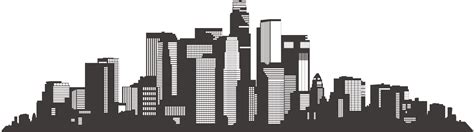 La Skyline Vector at Vectorified.com | Collection of La Skyline Vector ...