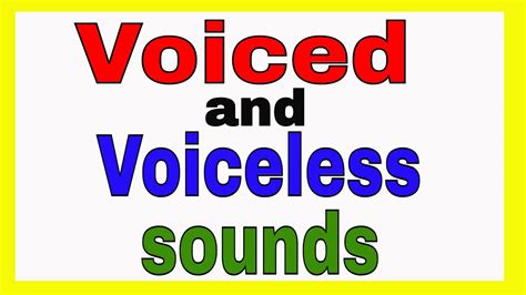 Voiced And Voiceless Speech