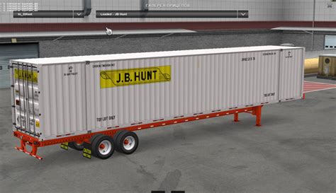 16 53-FOOT CONTAINERS TRAILER MOD - ATS Mod | American Truck Simulator Mod