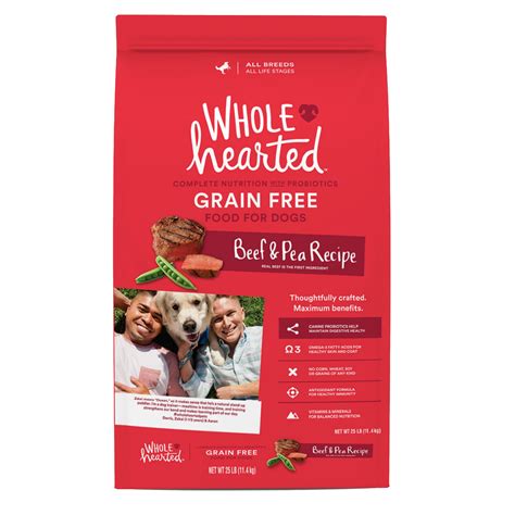 WholeHearted Grain Free All Life Stages Beef & Pea Formula Dry Dog Food