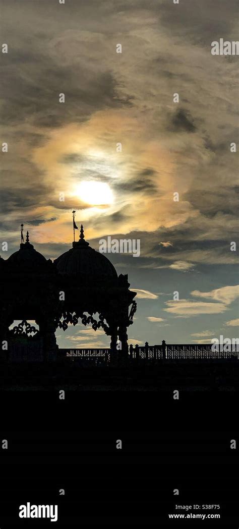 Hindu Temple Sunset Stock Photo - Alamy