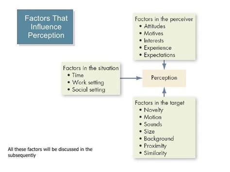 Factors Influencing Perception - Bench Partner