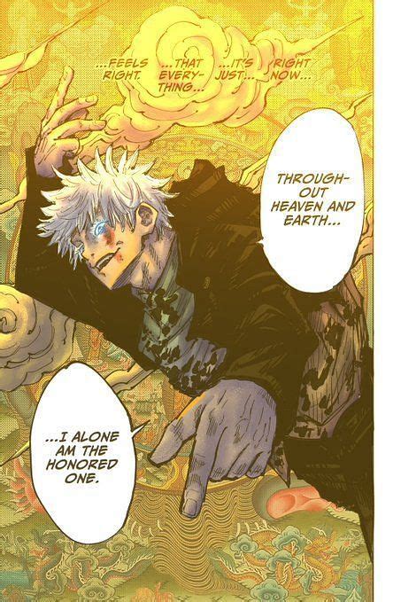 Why did Gojo say "Throughout Heaven and Earth, I alone am honored" in Jujutsu Kaisen? Famous ...