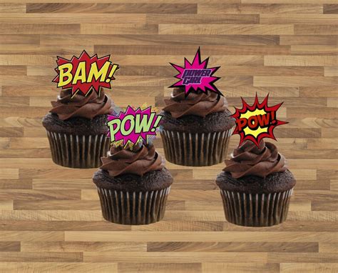 DC Superhero Girls Cupcake Toppers | Etsy