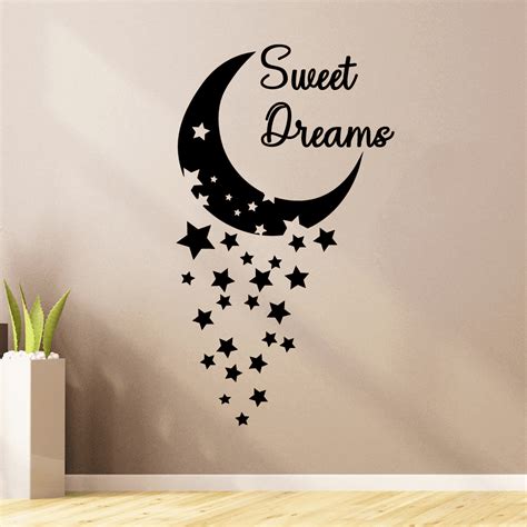 Starry Night Sweet Dreams Good Night Dream Quotes Cute Sleeping Vinyl ...