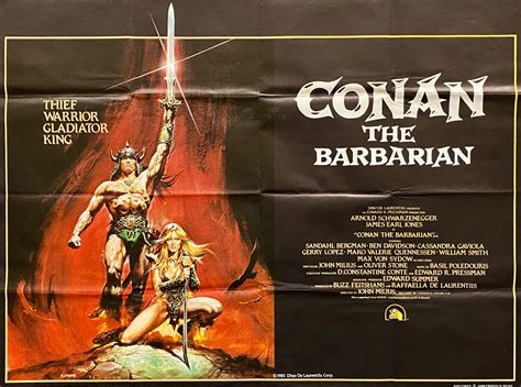 Original Conan the Barbarian Movie Poster - Arnold Schwarzenegger