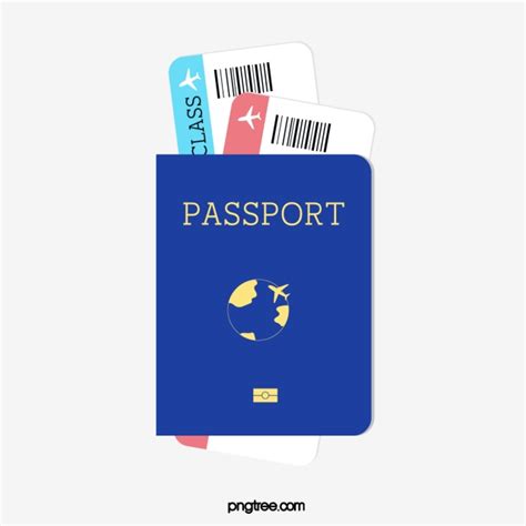 Passport Tickets Clipart Hd PNG, Travel Passport Ticket, Passport Clipart, Tourism, Aircraft PNG ...