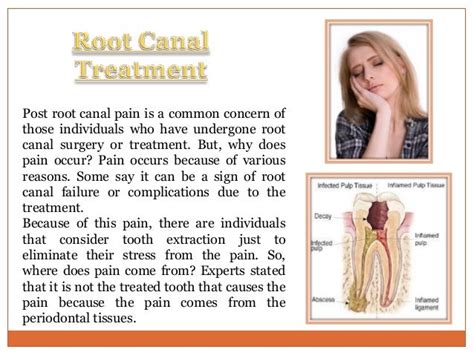 Pain after root canal