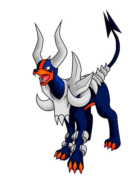 Shiny Mega Houndoom by AtomicAbsol on DeviantArt