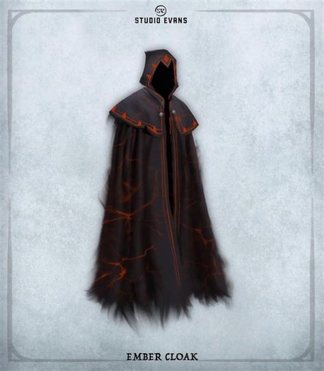 [OC] [Art] Ember Cloak : DnD | Dnd cloak, D&d dungeons and dragons, Cloak art